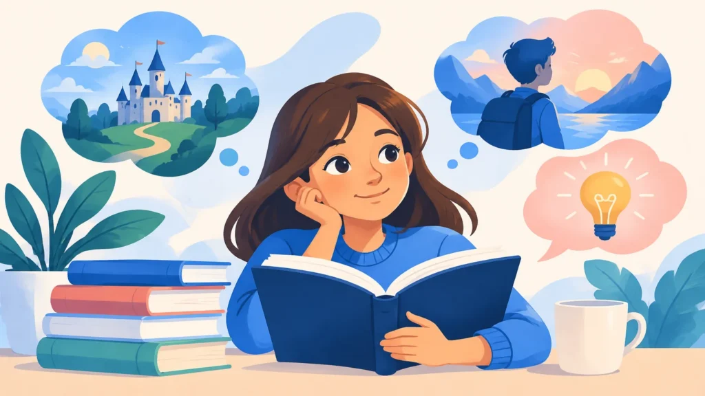 Czytanie ze zrozumieniem – ilustracja do działu, język polski, klasa 4
