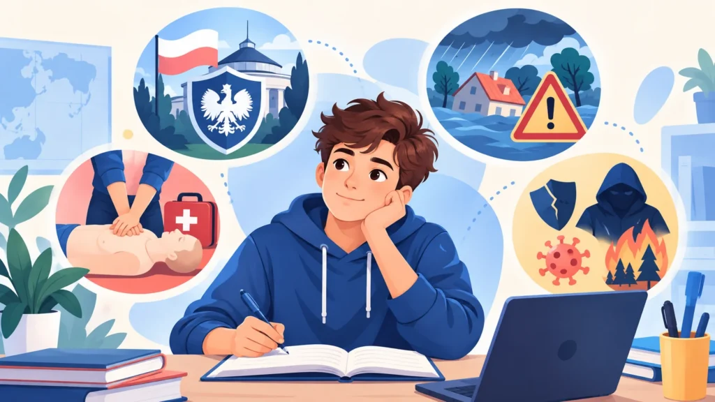 Edukacja dla bezpieczeństwa – klasa 8, ilustracja