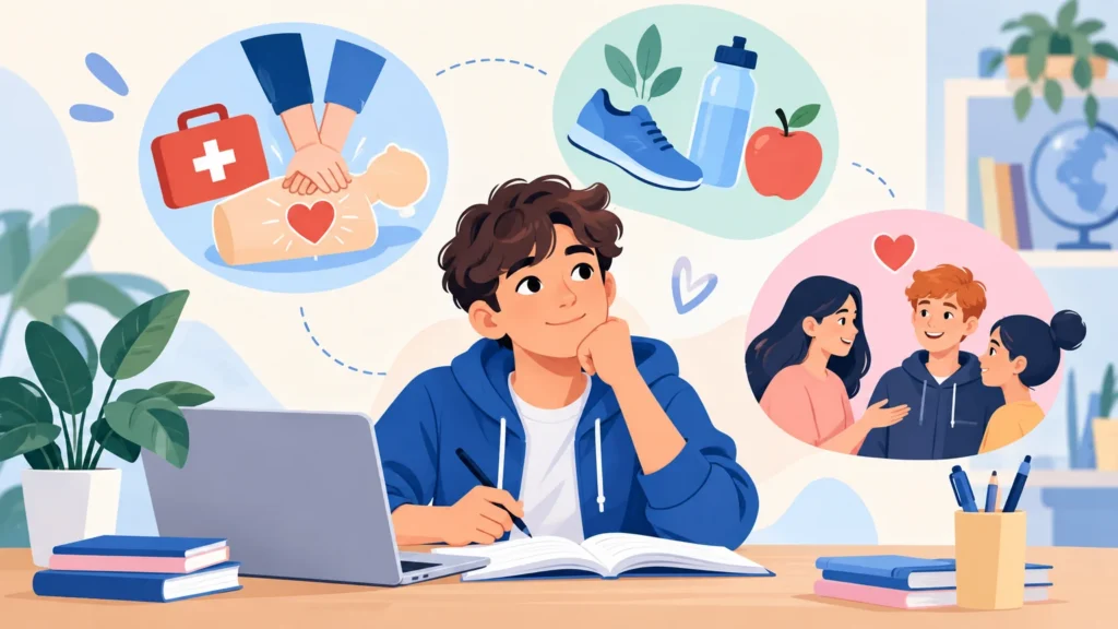 Edukacja zdrowotna – klasa 8, ilustracja