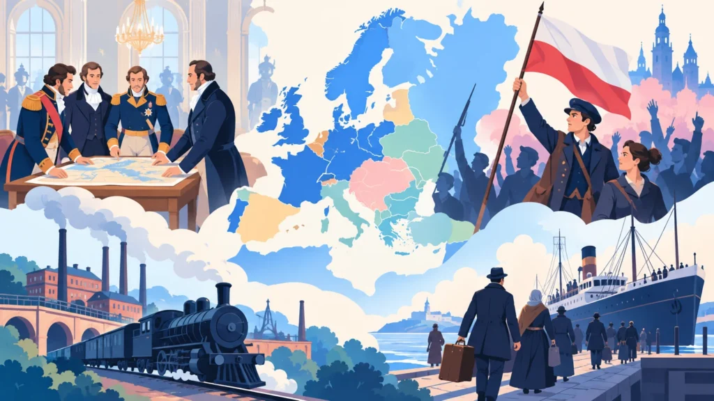 Europa po kongresie wiedeńskim – ilustracja do działu, historia, klasa 7