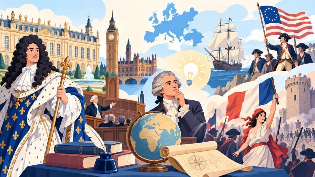 Europa w XVII i XVIII wieku – ilustracja do działu, historia, klasa 6