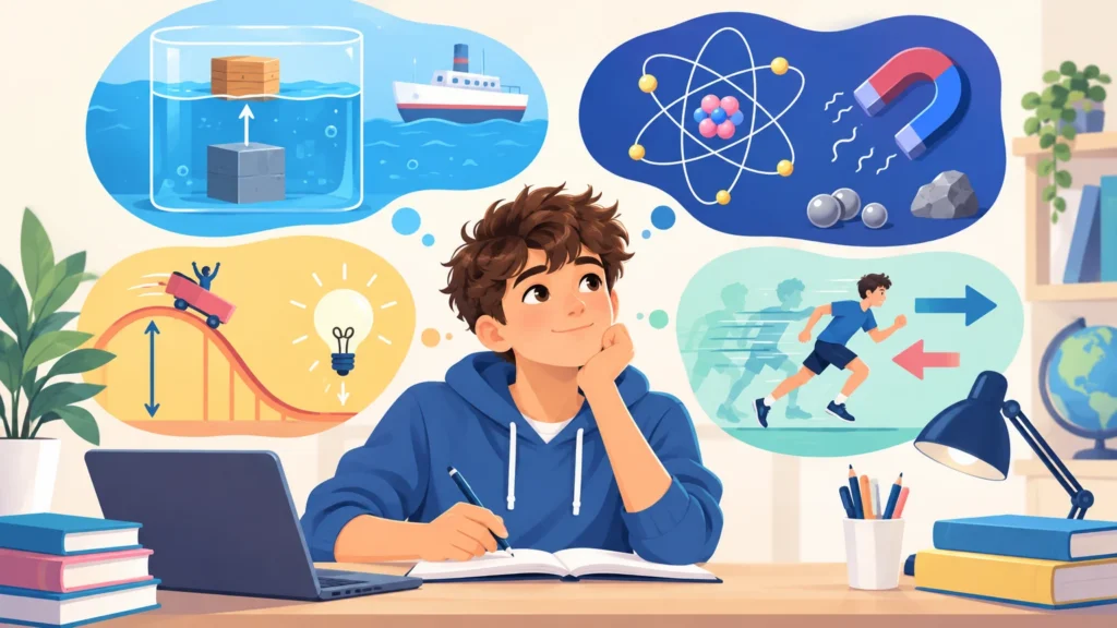Fizyka – klasa 7, ilustracja
