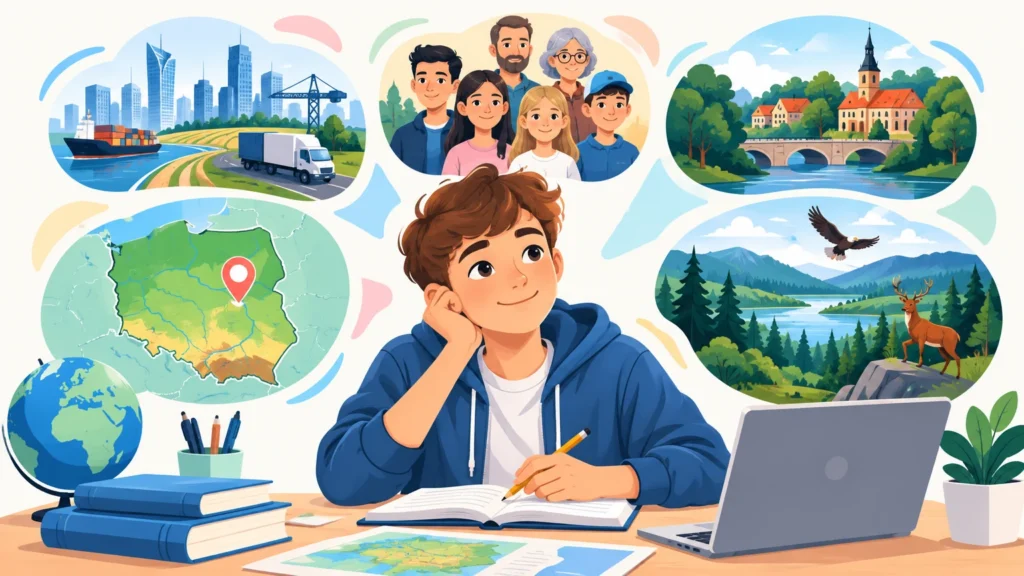 Geografia – klasa 7, ilustracja