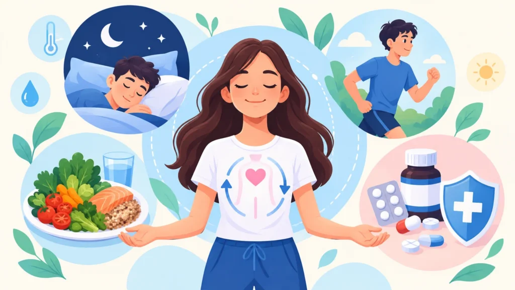 Homeostaza i zdrowie – ilustracja do działu, biologia, klasa 7