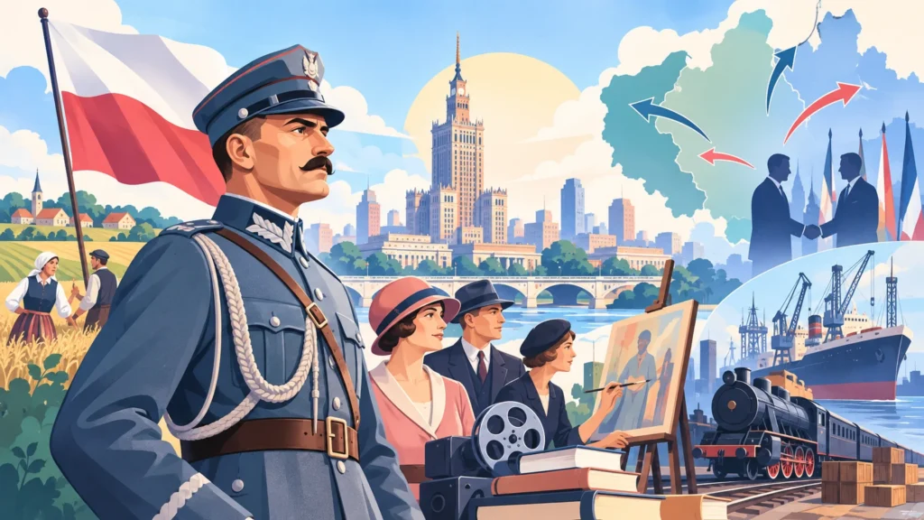 II Rzeczpospolita – ilustracja do działu, historia, klasa 7