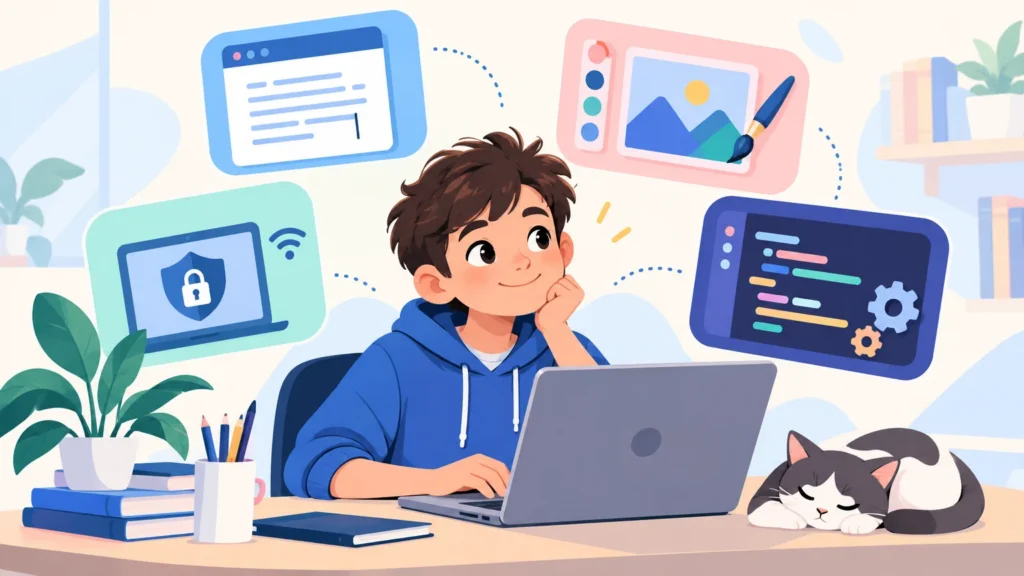 Informatyka – klasa 4, ilustracja
