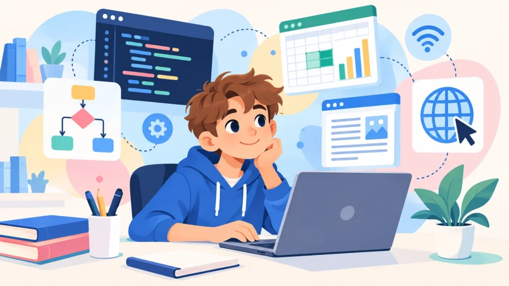 Informatyka – klasa 5, ilustracja