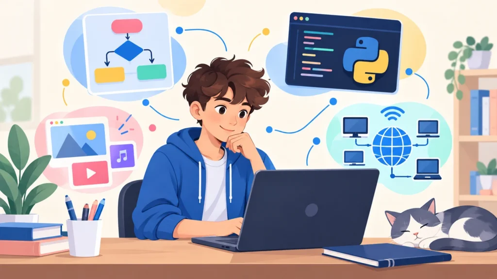 Informatyka – klasa 7, ilustracja