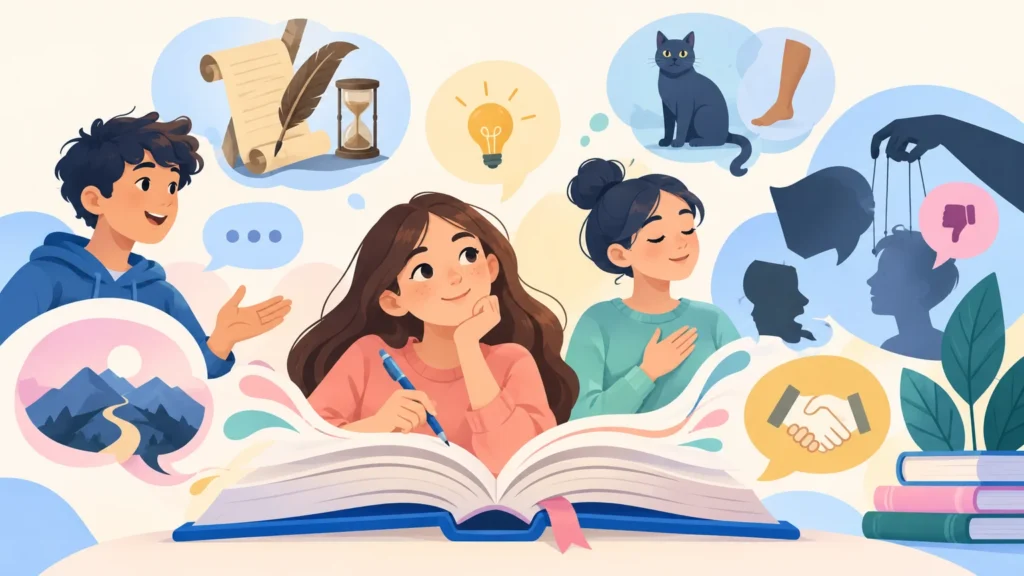 Kultura języka – ilustracja do działu, język polski, klasa 7
