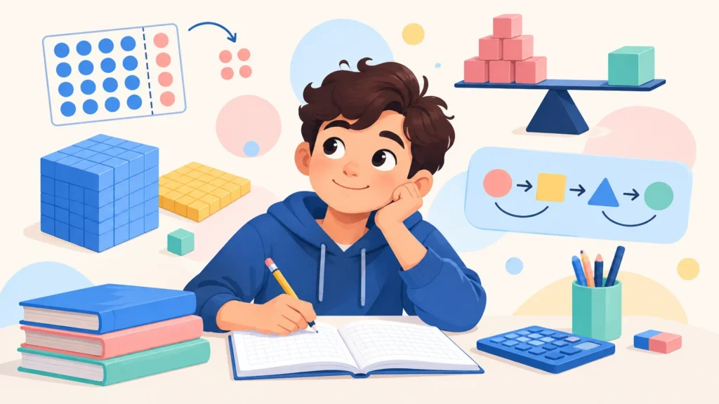 Liczby i działania – ilustracja do działu, matematyka, klasa 4