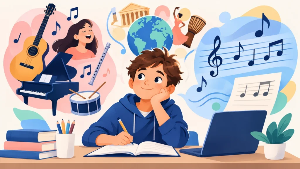 Muzyka – klasa 4, ilustracja