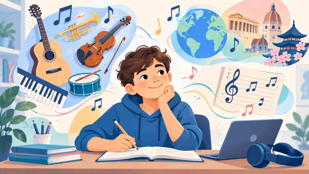Muzyka – klasa 5, ilustracja