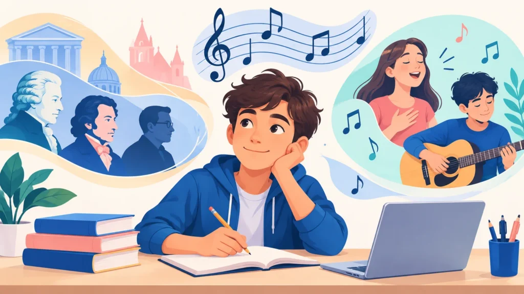 Muzyka – klasa 6, ilustracja
