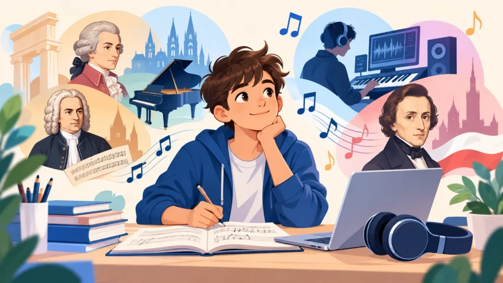 Muzyka – klasa 7, ilustracja