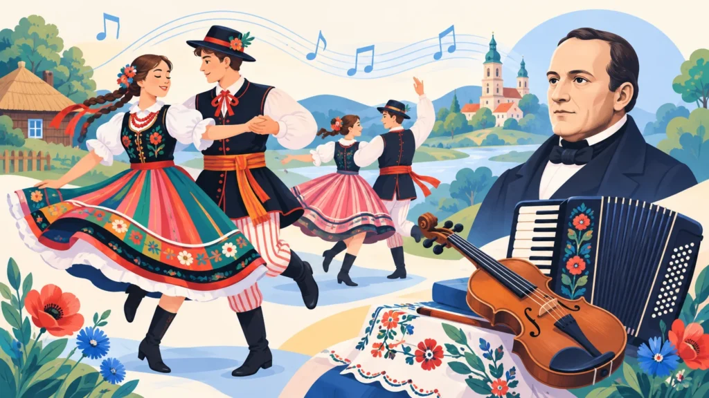 Muzyka w kulturze – ilustracja do działu, muzyka, klasa 5