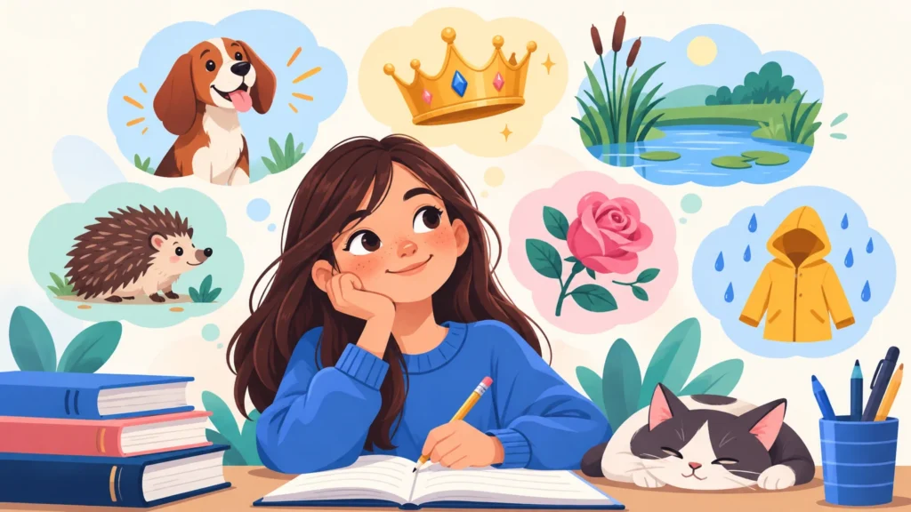 Ortografia – ilustracja do działu, język polski, klasa 4