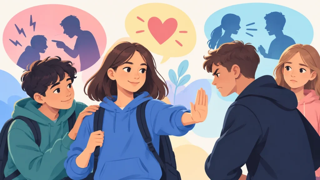 Relacje – ilustracja do działu, edukacja zdrowotna, klasa 8