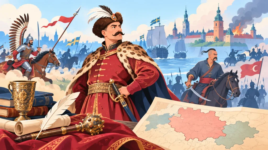 Rzeczpospolita w XVII wieku – ilustracja do działu, historia, klasa 6
