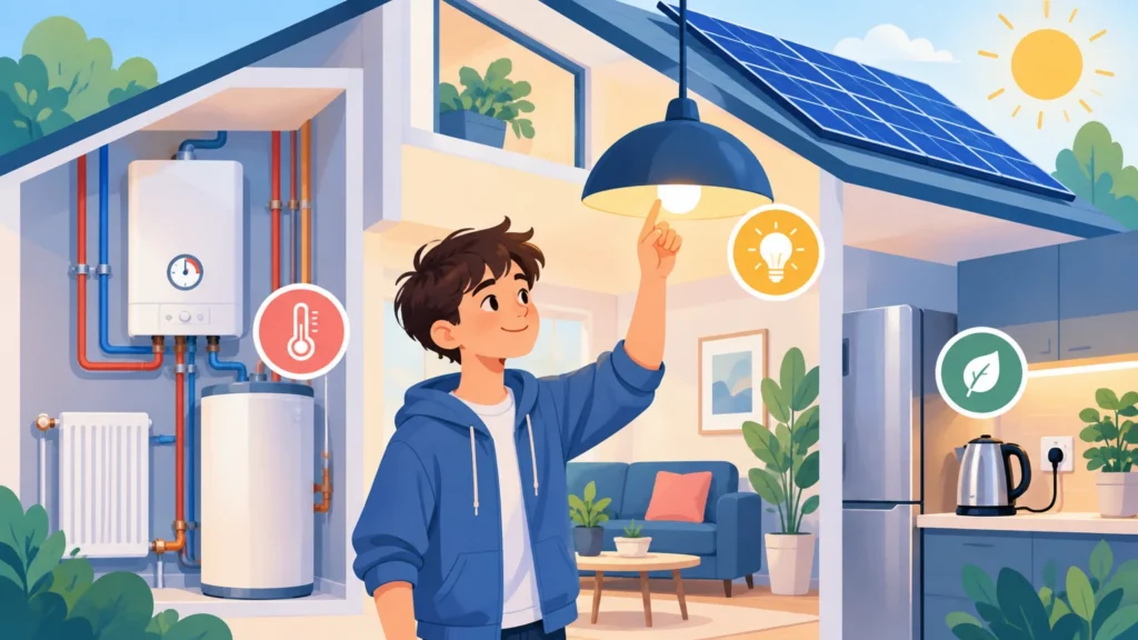 Technika w domu – ilustracja do działu, technika, klasa 6