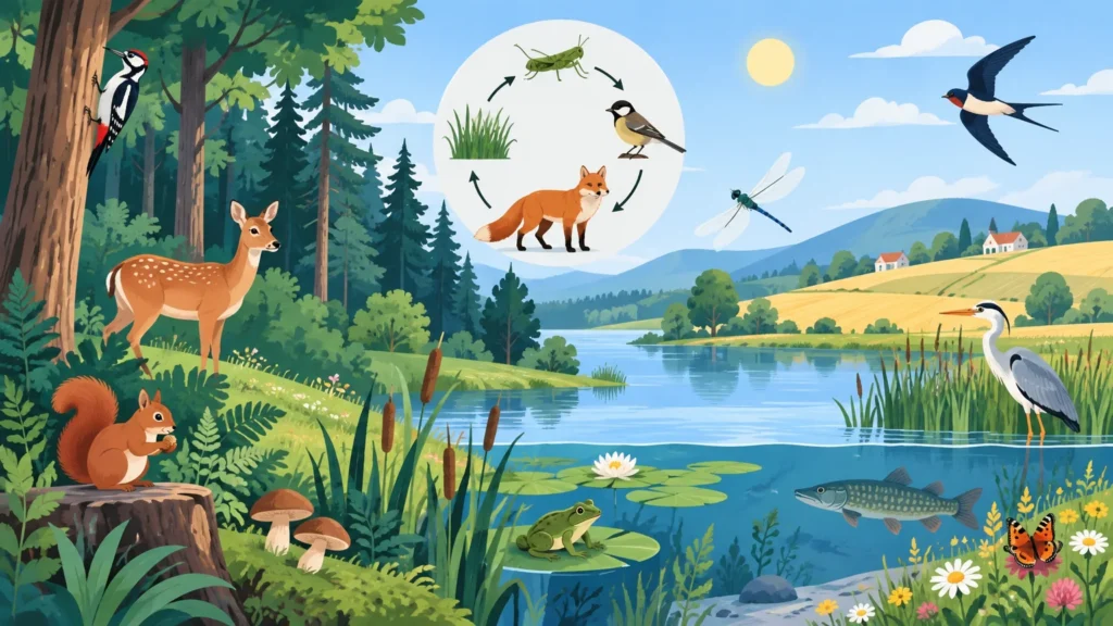 Twoje otoczenie przyrodnicze – ilustracja do działu, przyroda, klasa 4