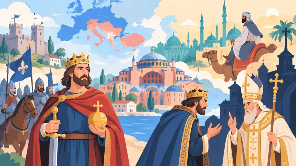 Wczesne średniowiecze – ilustracja do działu, historia, klasa 5