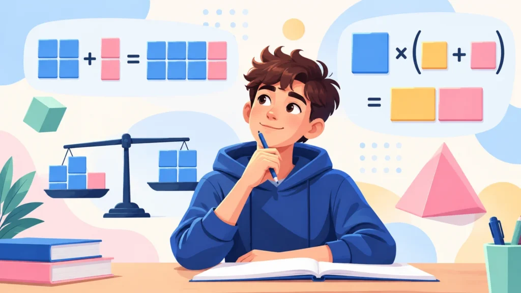 Wyrażenia algebraiczne – ilustracja do działu, matematyka, klasa 7