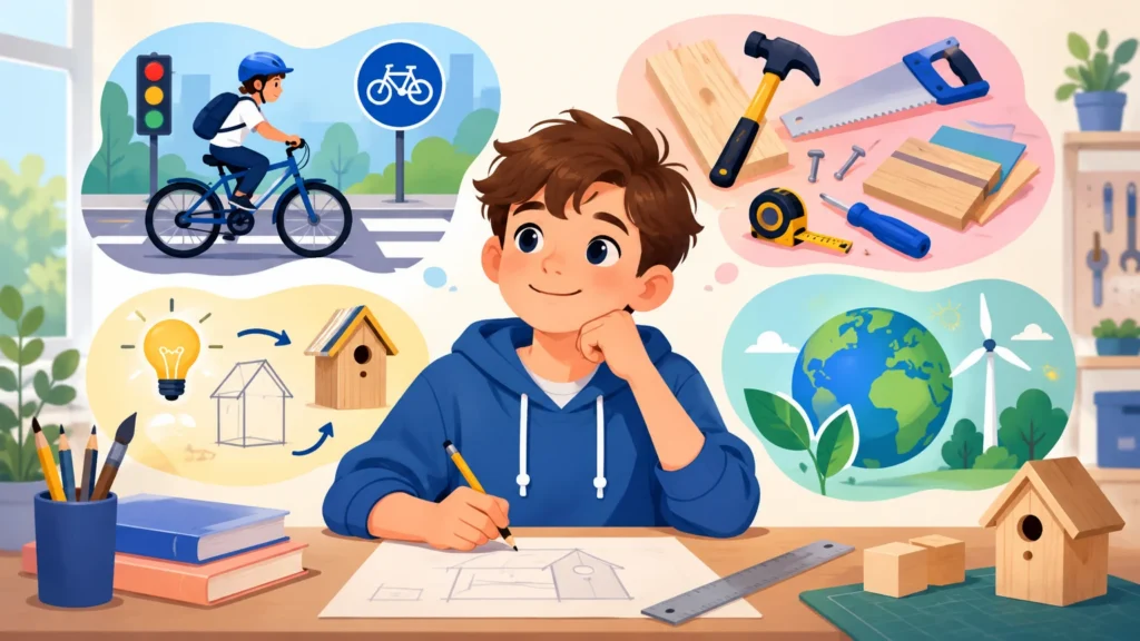 Zajęcia praktyczno-techniczne – klasa 4, ilustracja