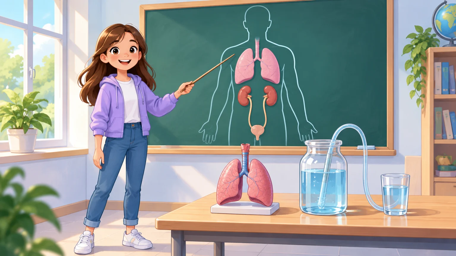 Układ oddechowy i moczowy – powtórka w tabelach: narządy i ich przystosowania, wdech i wydech, wymiana gazowa, powstawanie moczu (biologia, klasa 7)